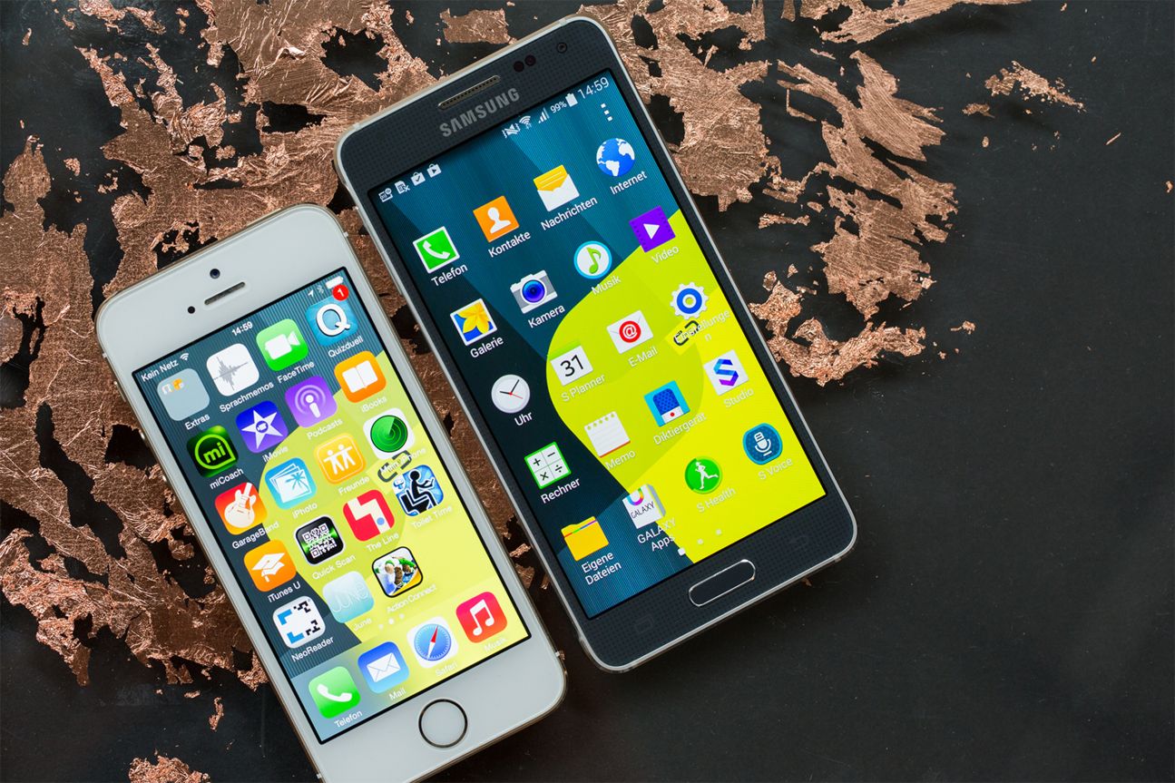 Samsung Galaxy Alpha vs iPhone 5s Samsung Galaxy Alpha vs iPhone 5s