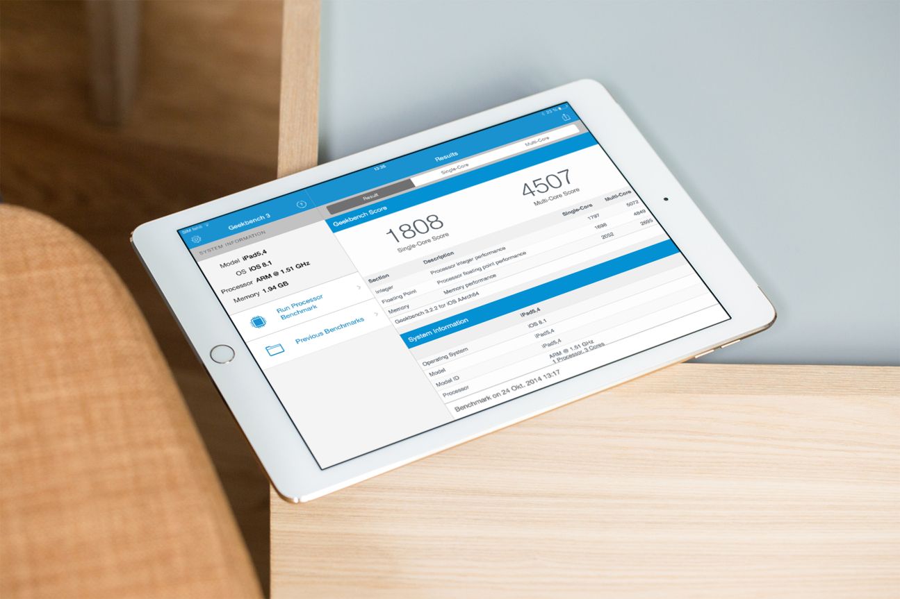 Benchmark iPad Air 2 Benchmark iPad Air 2