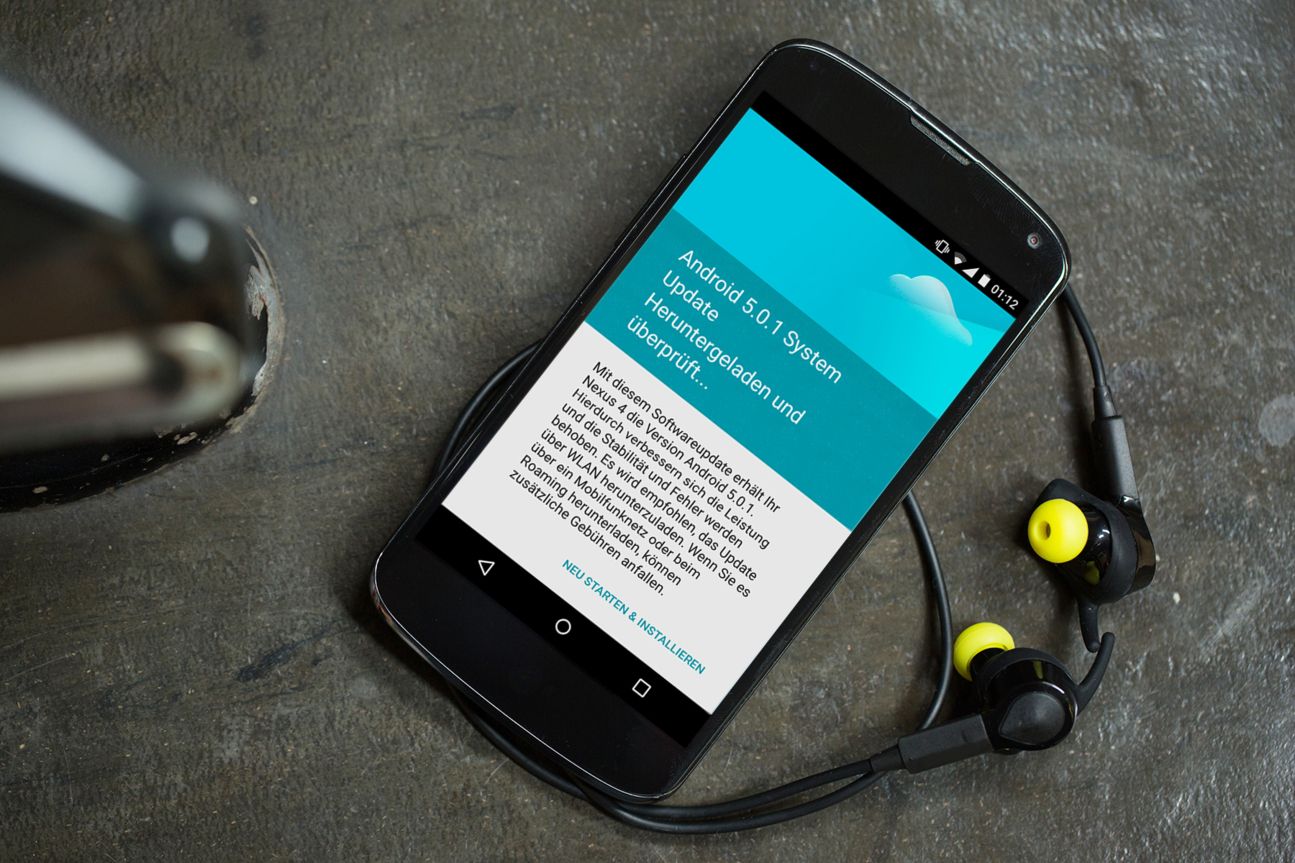 Das Update auf Android 5.0.1 Lollipop ist für das Nexus 4 endlich erhältlich