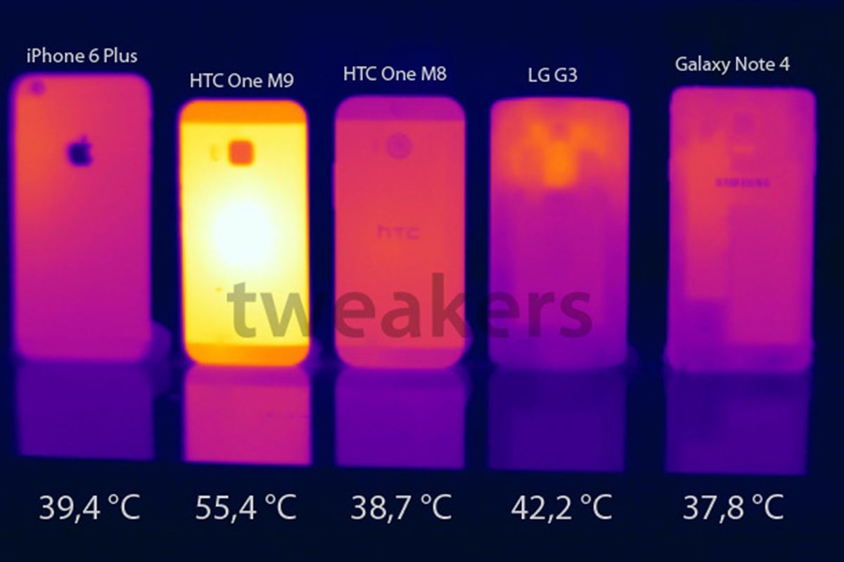 Einer niederländischen Webseite zufolge wird das M9 im Benchmark-Betrieb sehr heiß