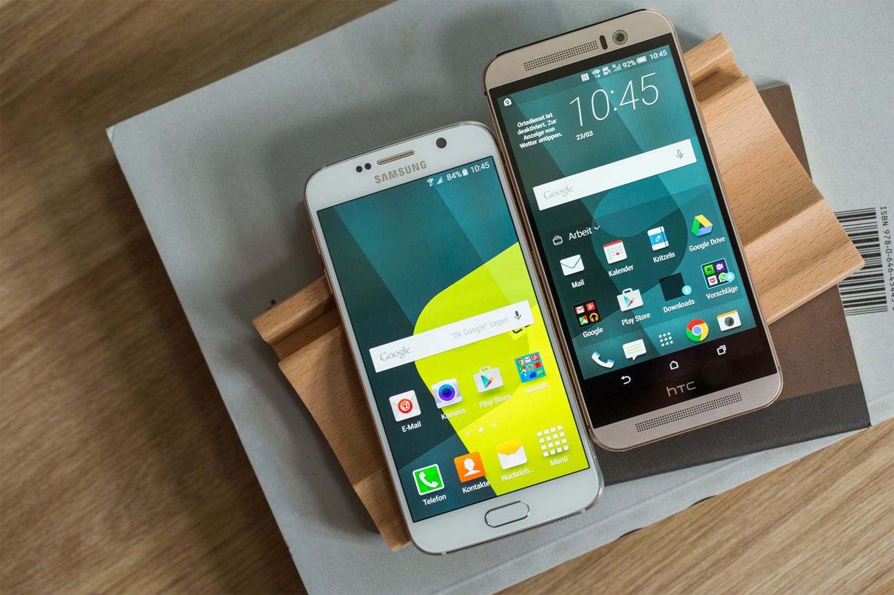 Vergleich HTC One M9, Samsung Galaxy S6