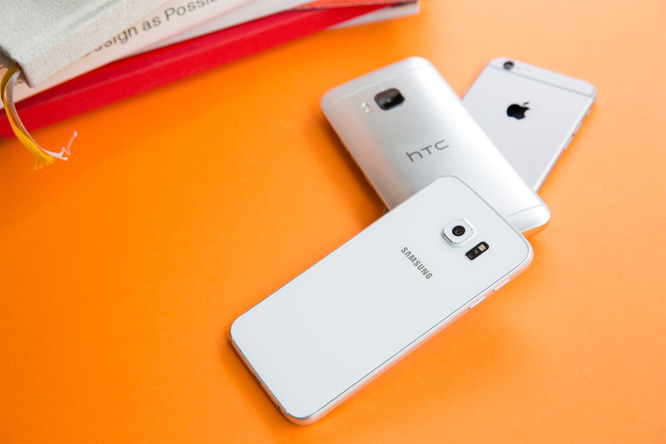 Vergleich Samsung Galaxy S6, iPhone 6, HTC One M9 Vergleich Samsung Galaxy S6, iPhone 6, HTC One M9