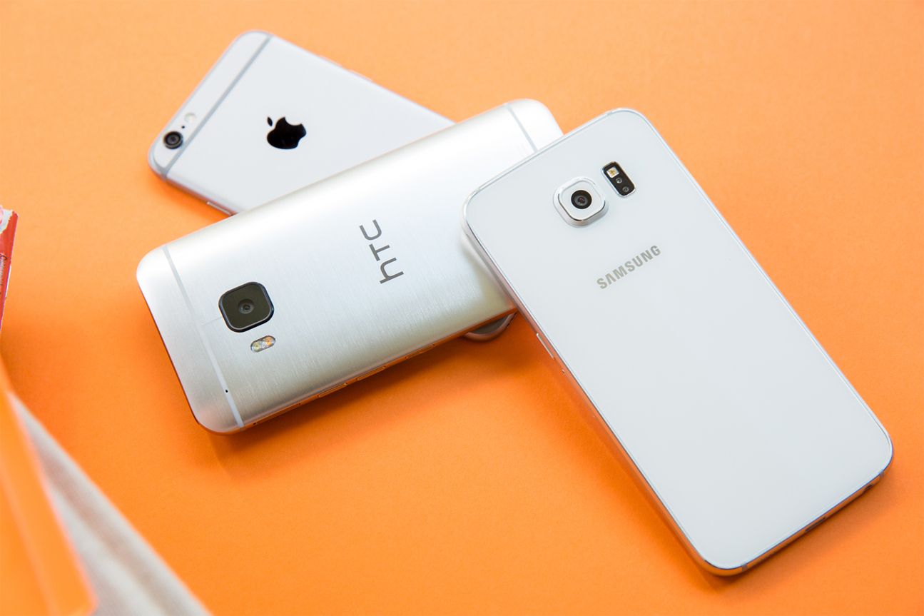 Vergleich Samsung Galaxy S6, iPhone 6, HTC One M9 Vergleich Samsung Galaxy S6, iPhone 6, HTC One M9