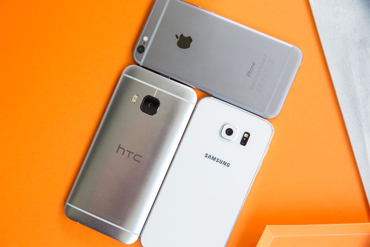 Vergleich Samsung Galaxy S6, iPhone 6, HTC One M9 Vergleich Samsung Galaxy S6, iPhone 6, HTC One M9