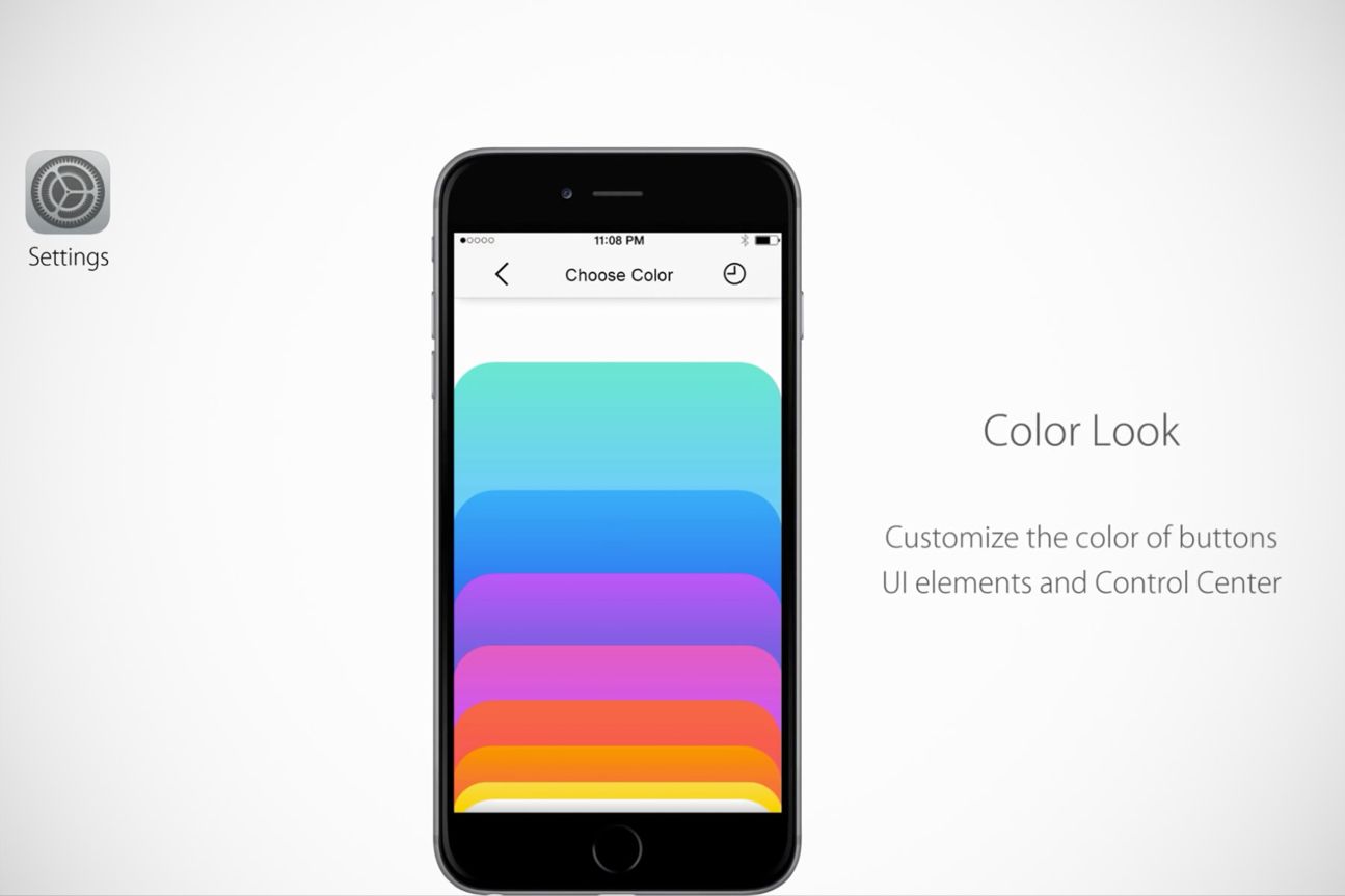 Ralph Theodory - iOS 9 Konzeptdesign Color Look