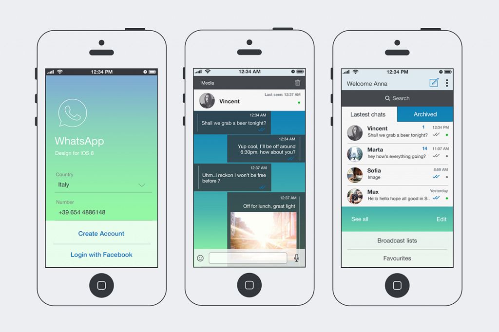 WhatsApp Konzept von Anna Carolina Robbiati