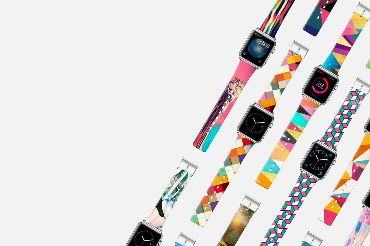 Casetify bietet eine große Auswahl an Armbändern für die Apple Watch und lässt Euch eigene Designs gestalten.