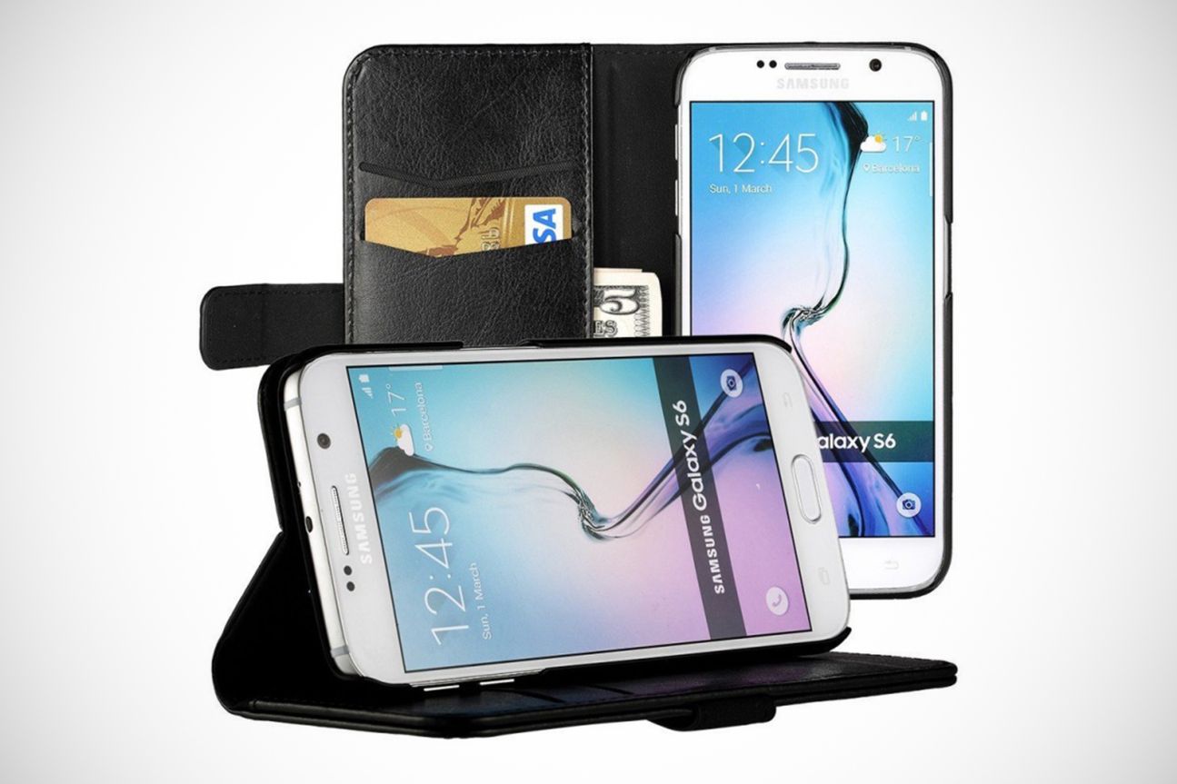 EasyAcc Samsung Galaxy S6 Wallet Case