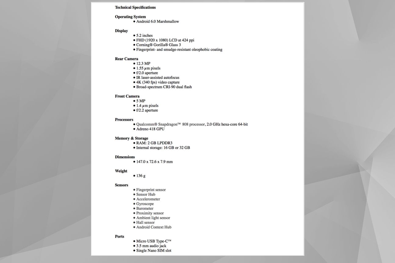 Nexus 5X Leak Nexus 5X Leak