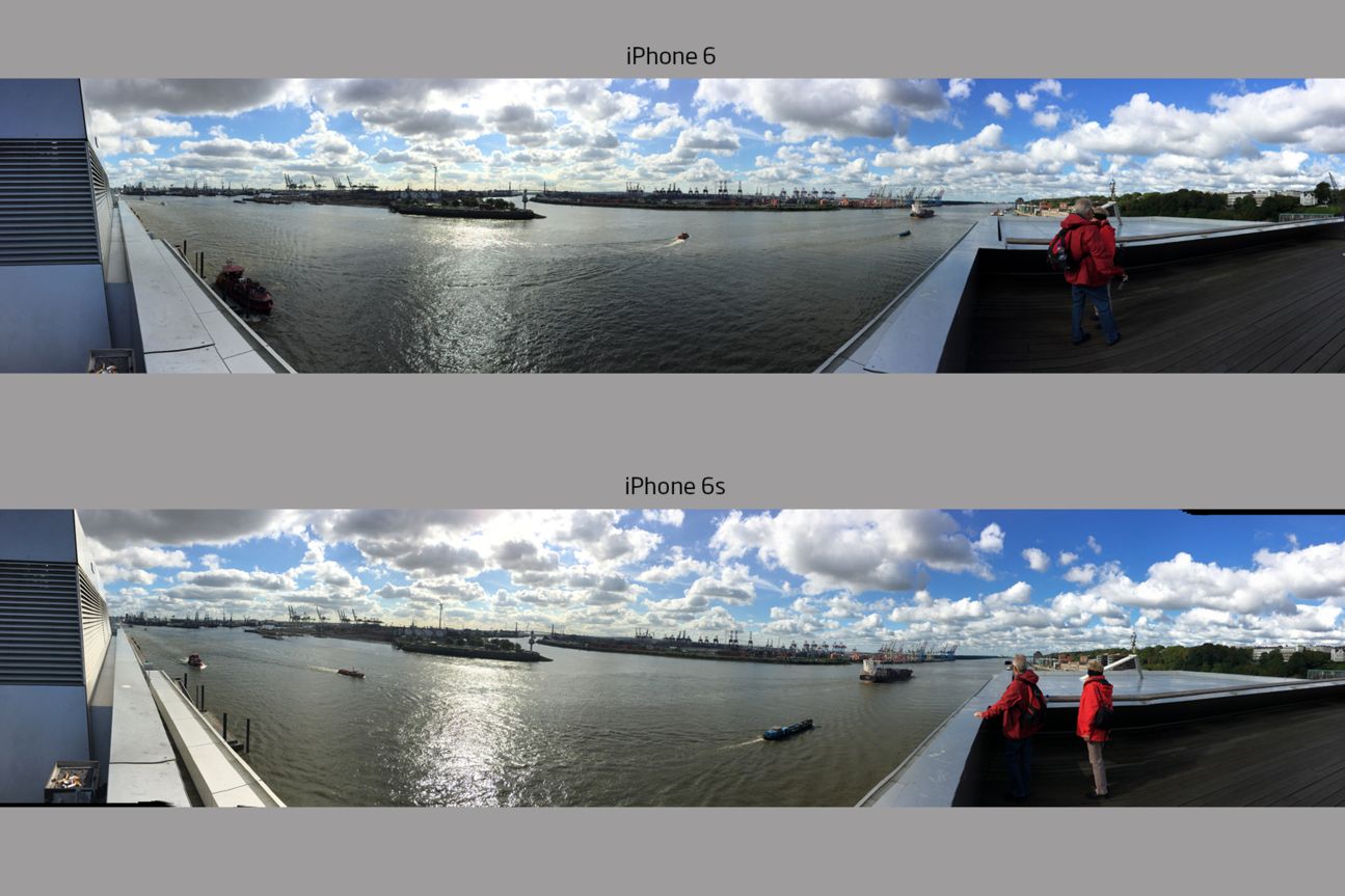 Panorama mit iPhone 6 und iPhone 6s.