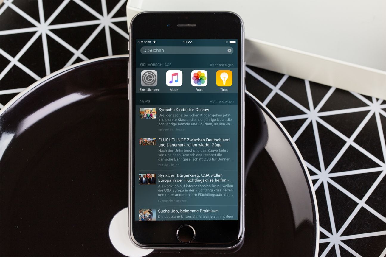 iOS 9: Die Vorschläge von Spotlight gehören zur Proactive iOS 9: Die Vorschläge von Spotlight gehören zur Proactive