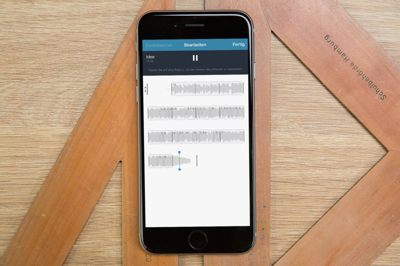 Musikmemos erkennt Akkorde