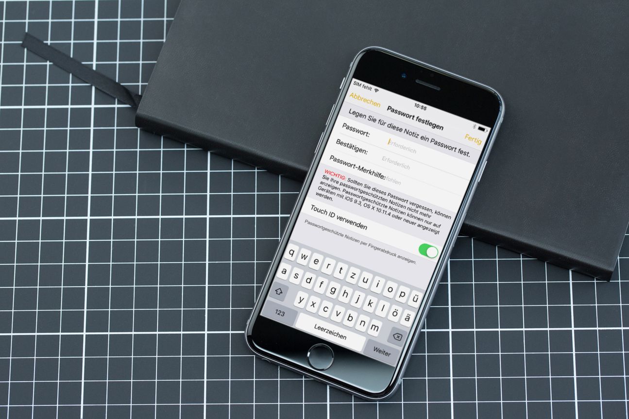 iOS 9.3 Beta 1: Notizen per Passwort schützen.