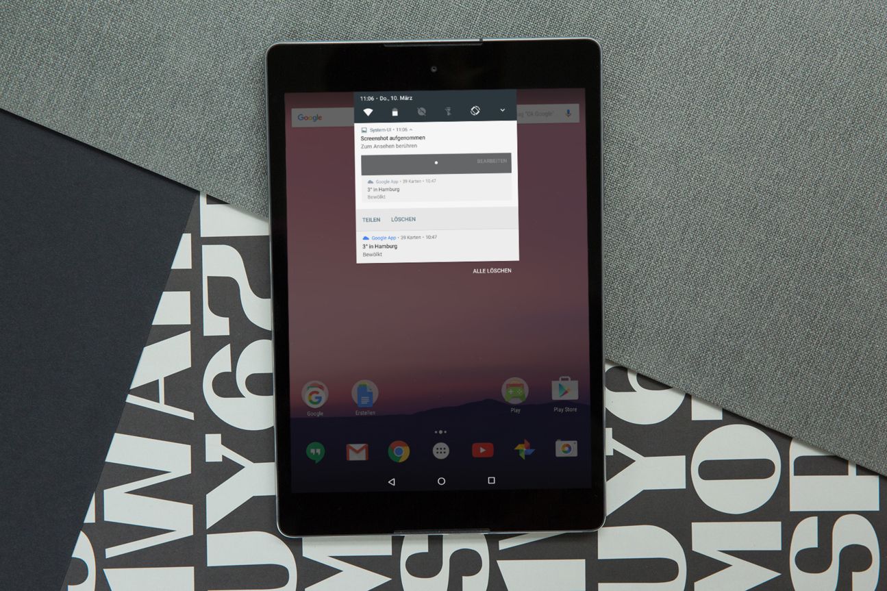 Android N Nexus 9