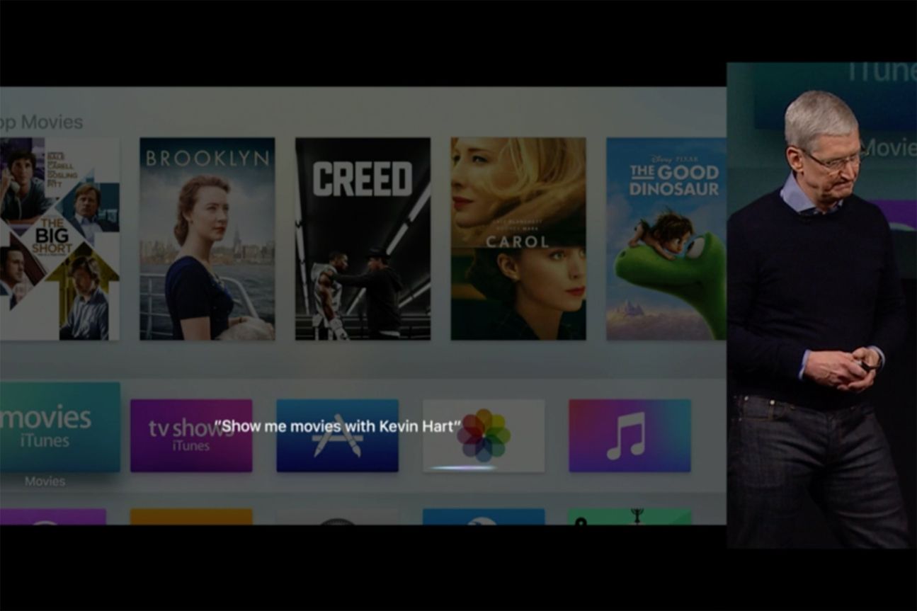 Apple TV: Siri kann mit tvOS 9.2 mehr als nur Filme und Serien suchen.