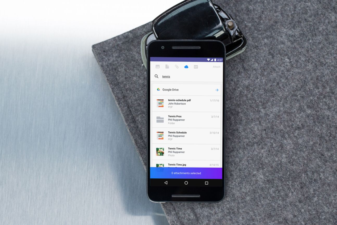 Nutzer von Yahoo Mail können ebenfalls direkt aus Google Drive heraus Dateien teilen.