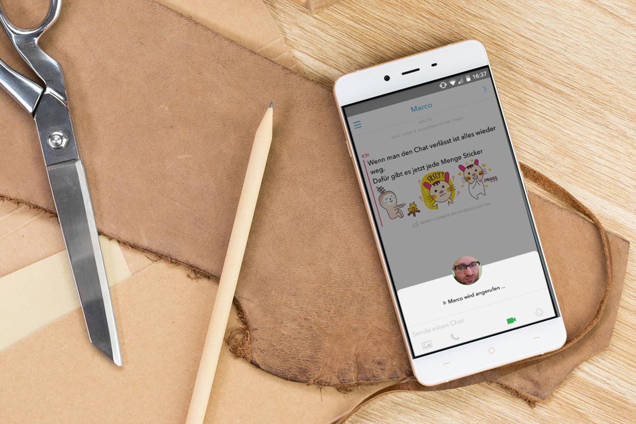 Snapchat: Chat 2.0 mit Videotelefonie.