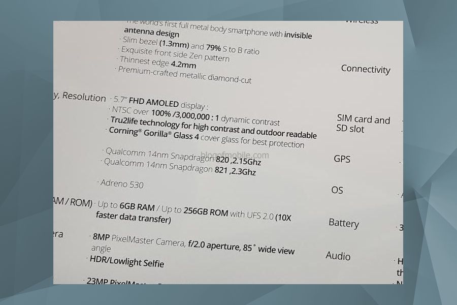 Der Snapdragon 821-Chip im ZenFone 3 Deluxe soll offenbar mit bis zu 2,3 GHz laufen