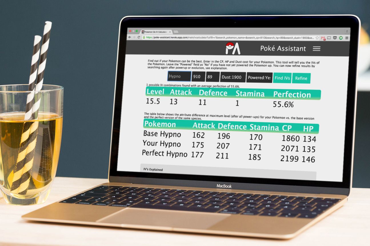 Der Poké Assistant errechnet den Individual Value von Pokémon in Pokémon GO.