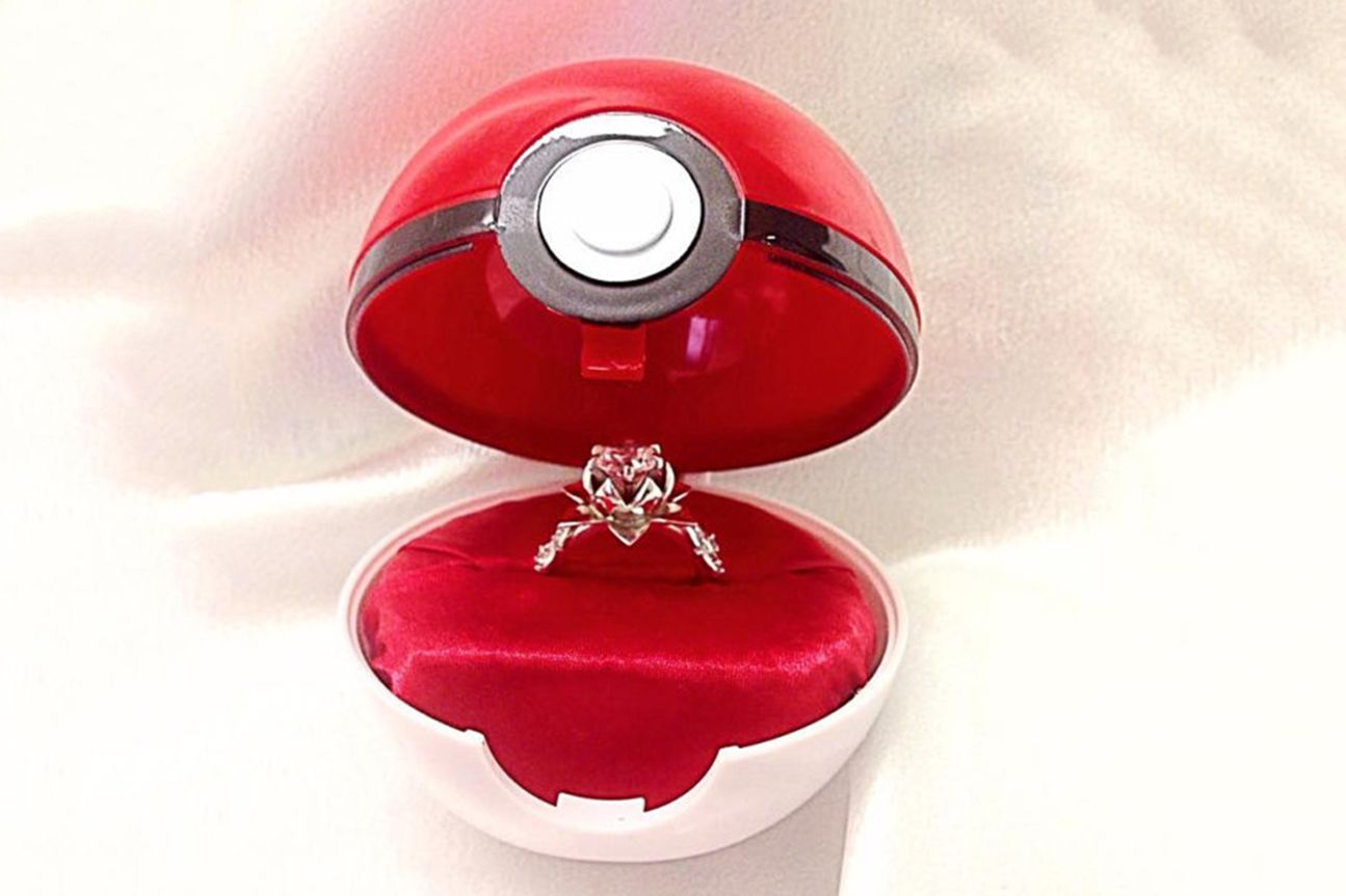 Pokeball Engagement Ring Box