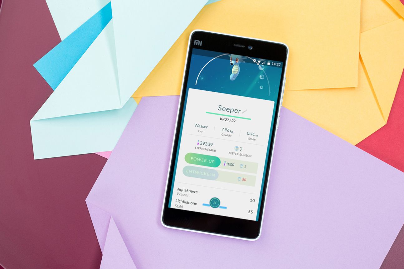 Pokémon GO: Seeper, ein Wasser-Pokémon mit Stahl-Attacke.