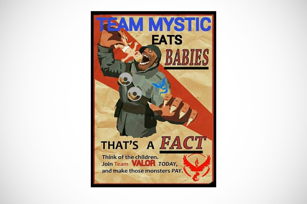 Pokémon Go, Team Mystic Eats Babies