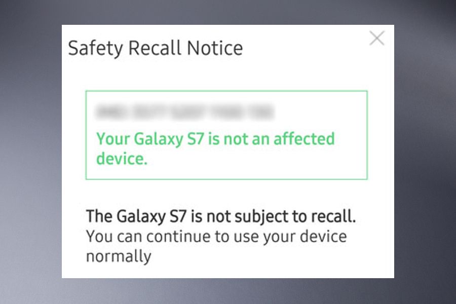 Das Galaxy S7 ist natürlich nicht vom Note 7-Rückruf betroffen