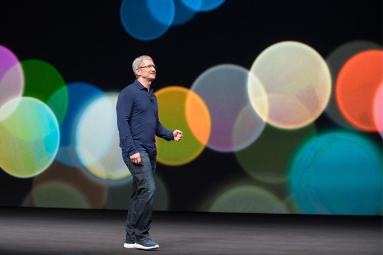 Tim Cook auf der Apple Keynote 2016 Tim Cook auf der Apple Keynote 2016