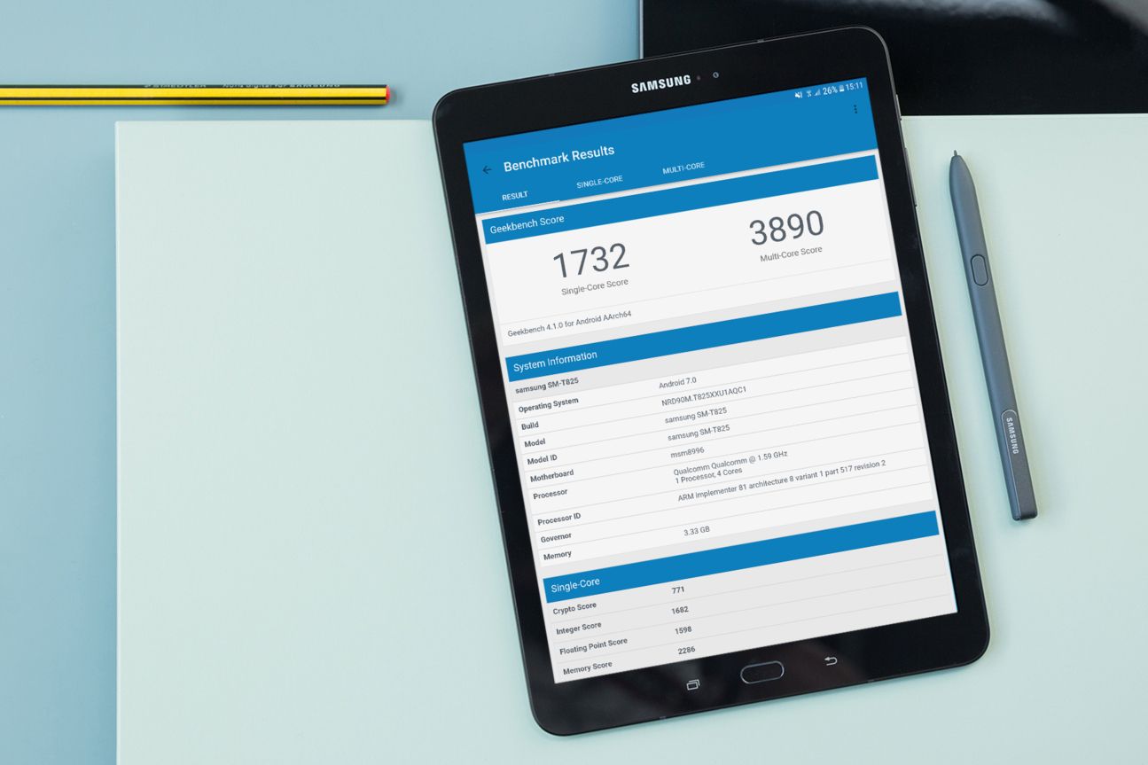 Samsung Galaxy Tab S3 Geekbench Benchmark Samsung Galaxy Tab S3 Geekbench Benchmark