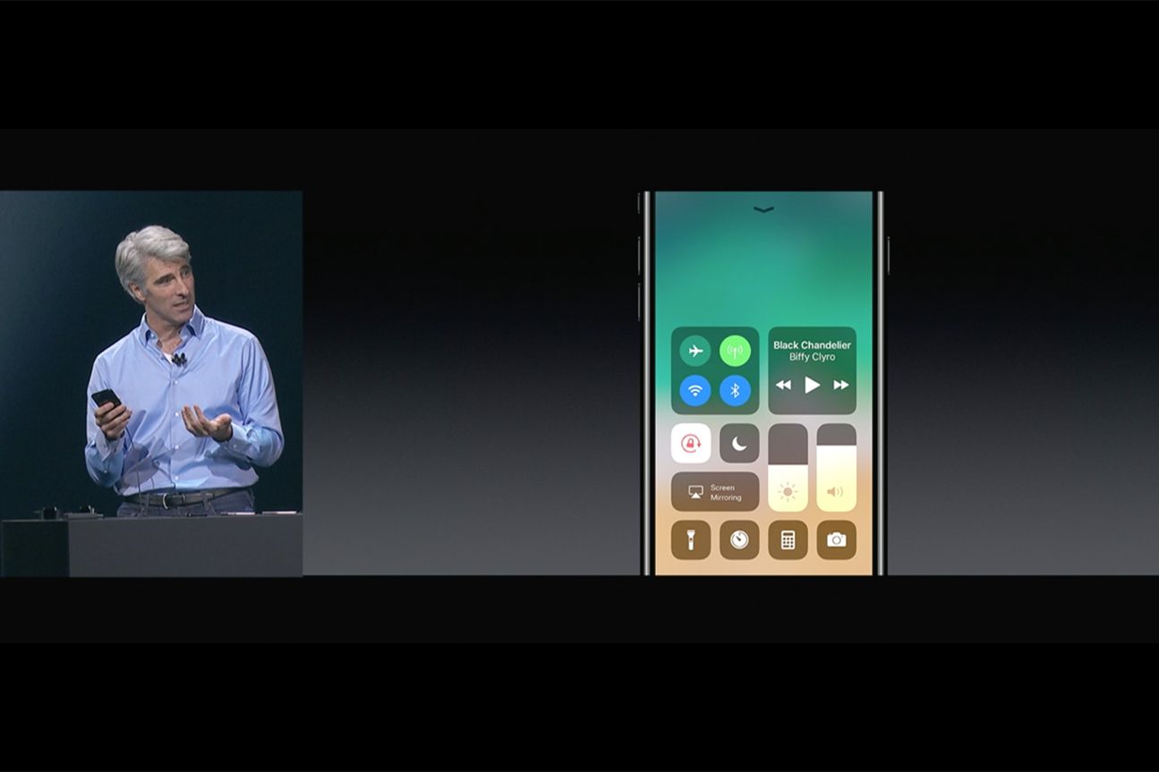 iOS 11: Neuer Look für das Kontrollzentrum.
