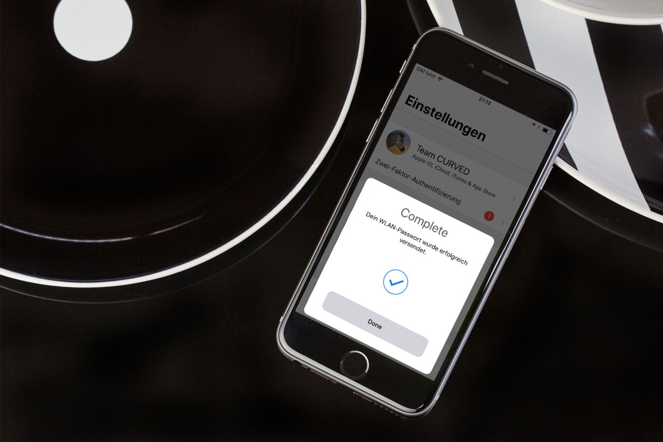 iOS 11: Das WLAN-Passwort wurde erfolgreich geteilt. Passwort manager windows/android/iphone/mac