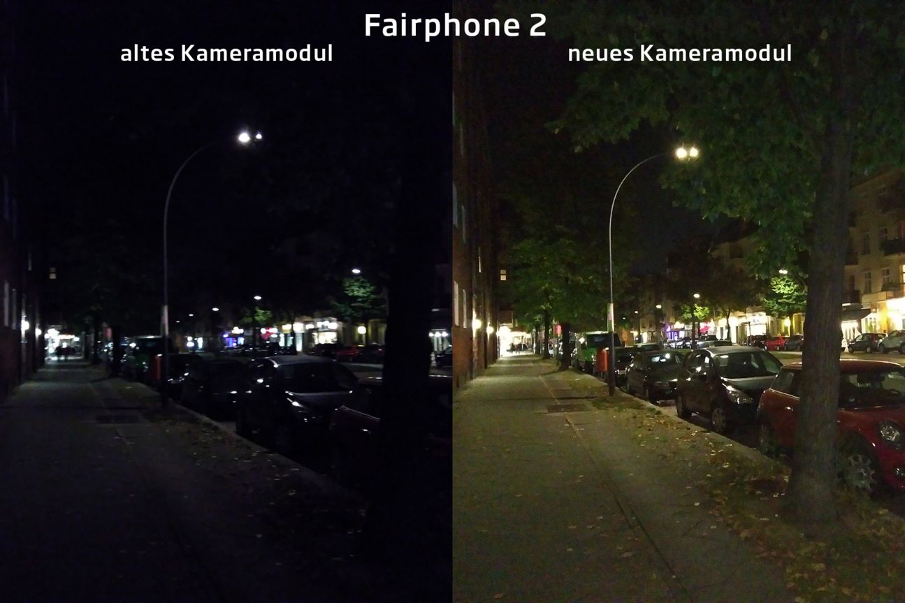 Fairphone 2 Kameramodul-Vergleich Fairphone 2 Kameramodul-Vergleich