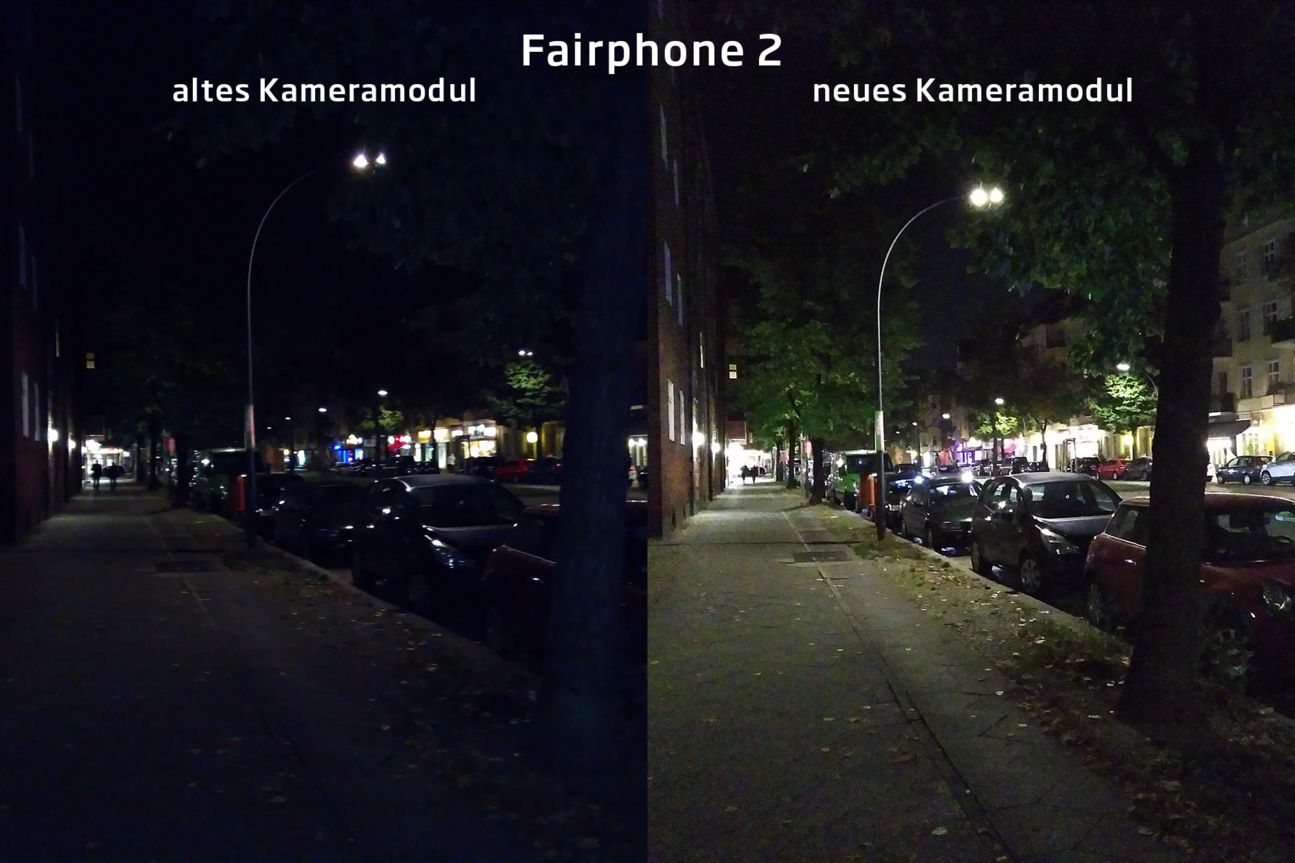 Fairphone 2 Kameramodul-Vergleich Fairphone 2 Kameramodul-Vergleich