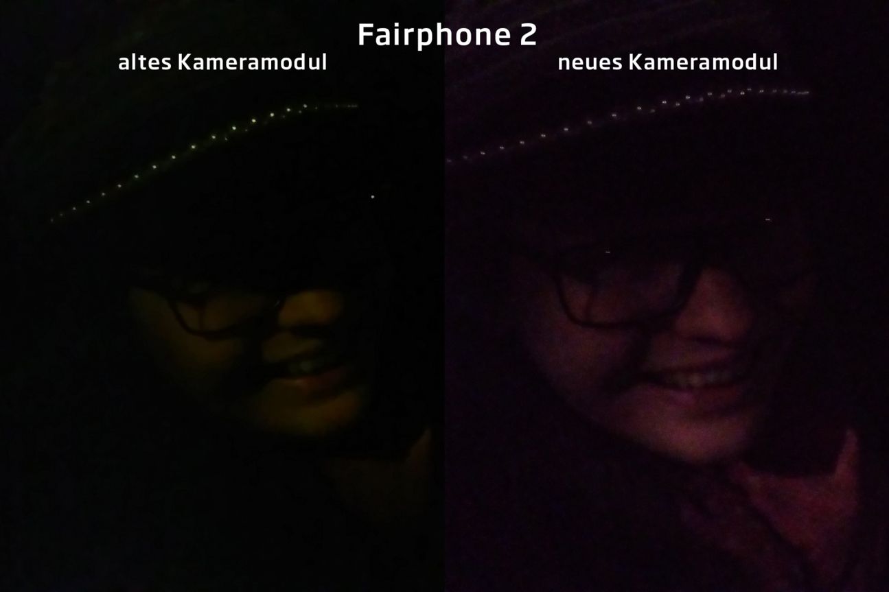 Fairphone 2 Kameramodul-Vergleich Fairphone 2 Kameramodul-Vergleich