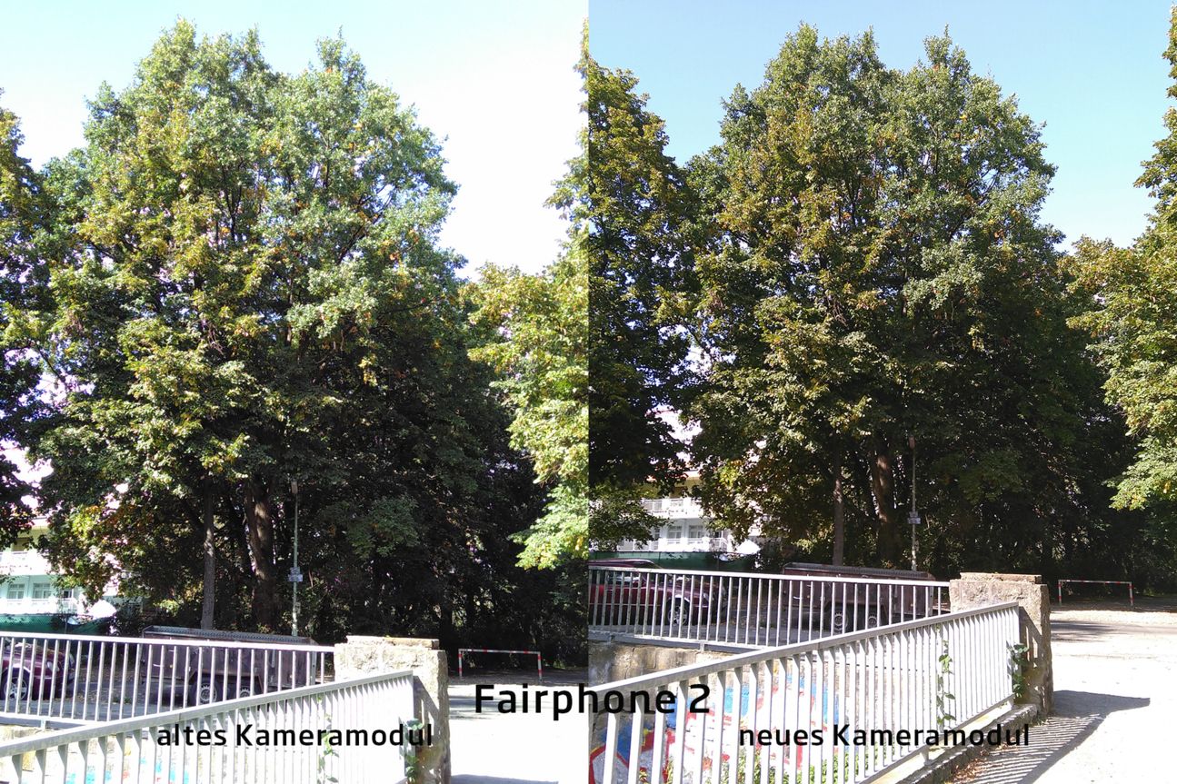 Fairphone 2 Kameramodul-Vergleich Fairphone 2 Kameramodul-Vergleich