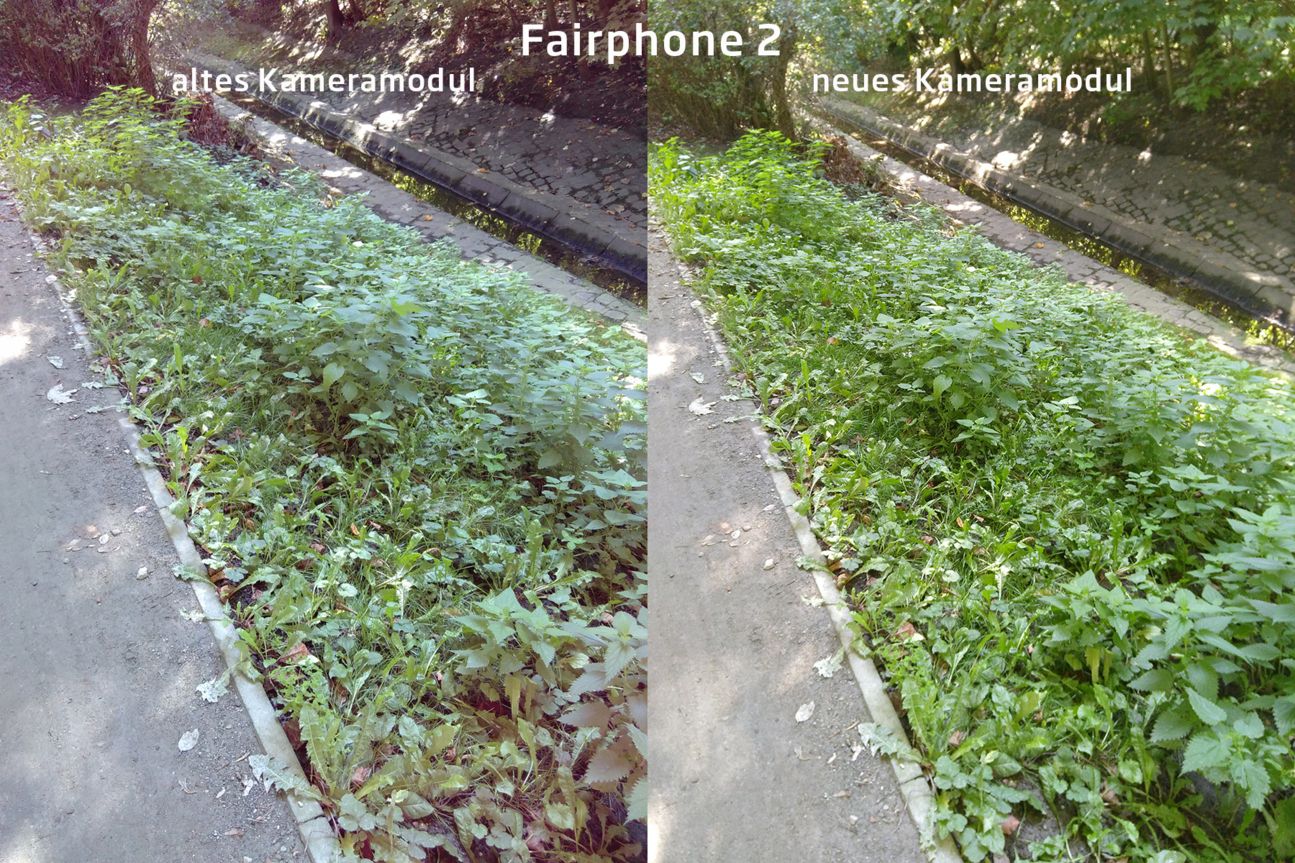 Fairphone 2 Kameramodul-Vergleich Fairphone 2 Kameramodul-Vergleich
