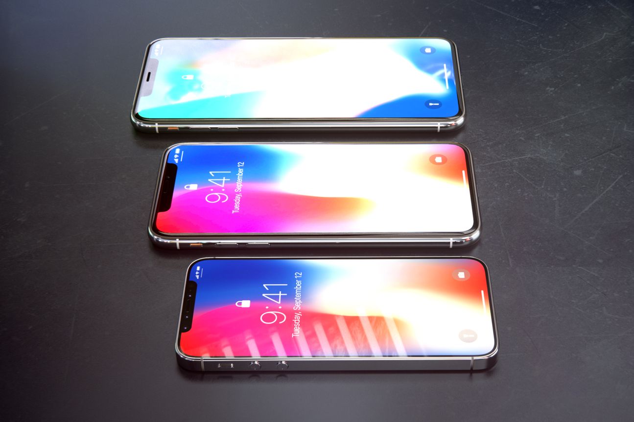 Images of iPhone XS + iPhone X + iPhone XL