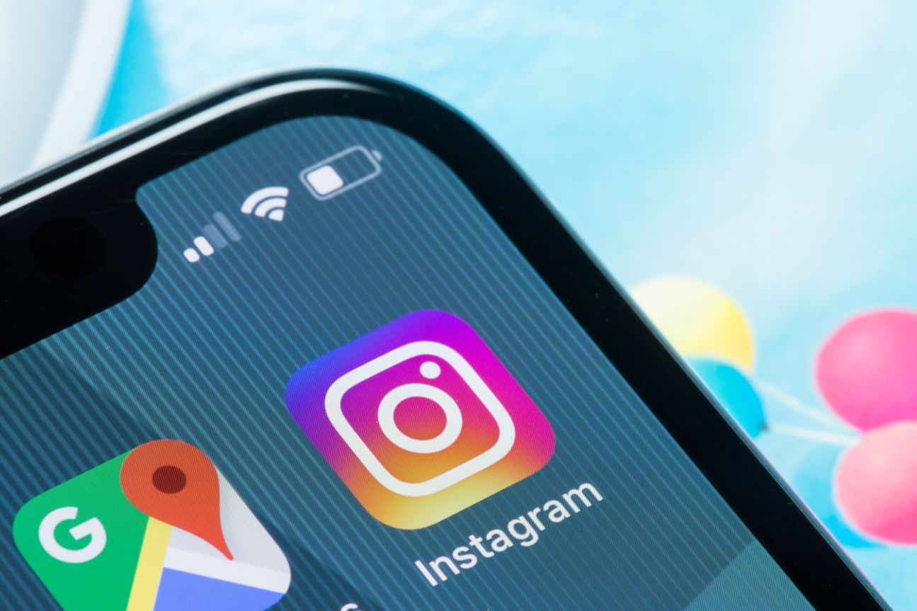 Apps Icons iPhone X Instagram auf dem iPhone X