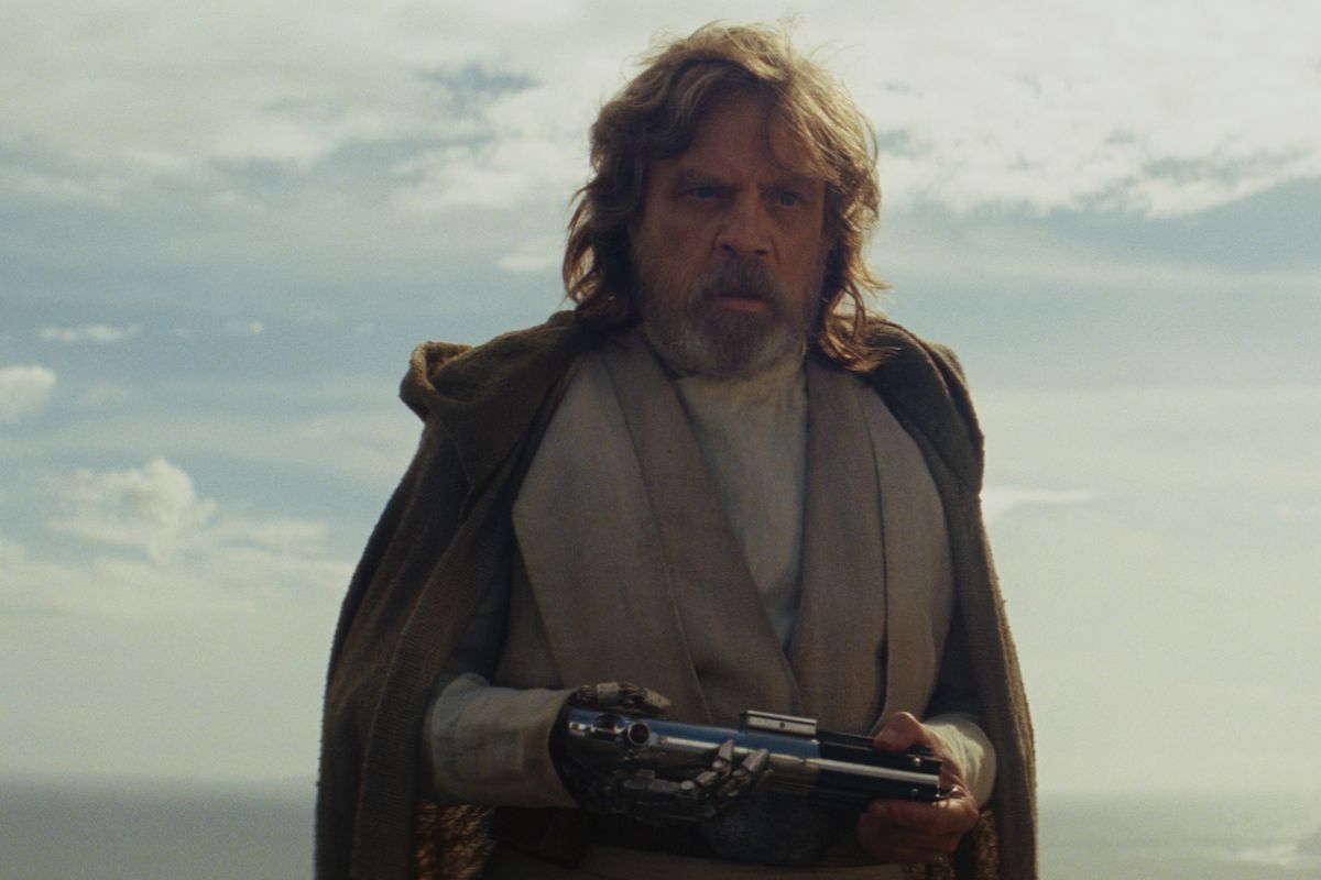 Luke ist geschockt von der Stärke der Macht, die in Rey wirkt.