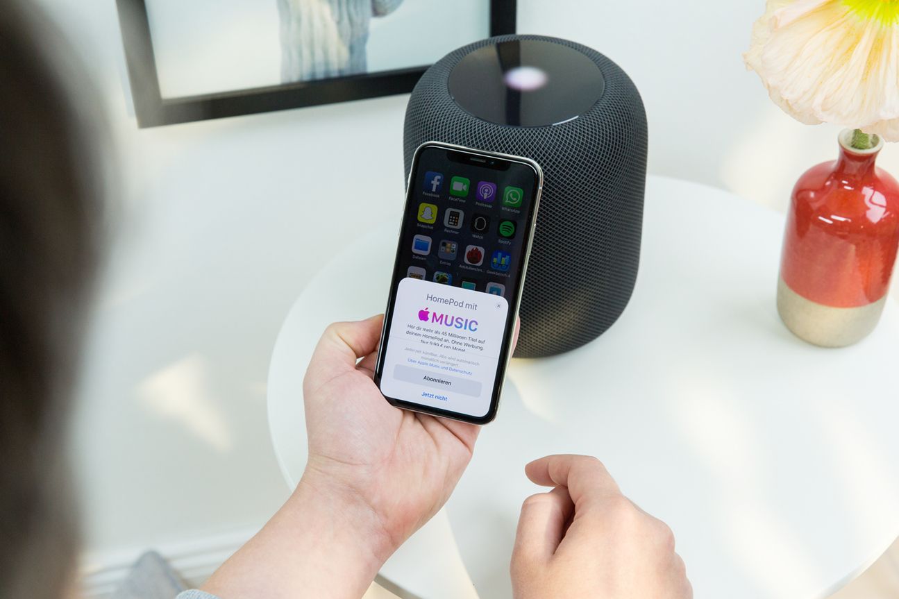 Apple Music ist zentraler Bestandteil des HomePods.