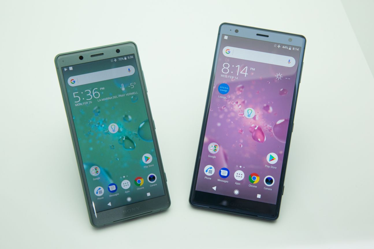 Das Xperia XZ2 Compact und das Xperia XZ2 von Sony