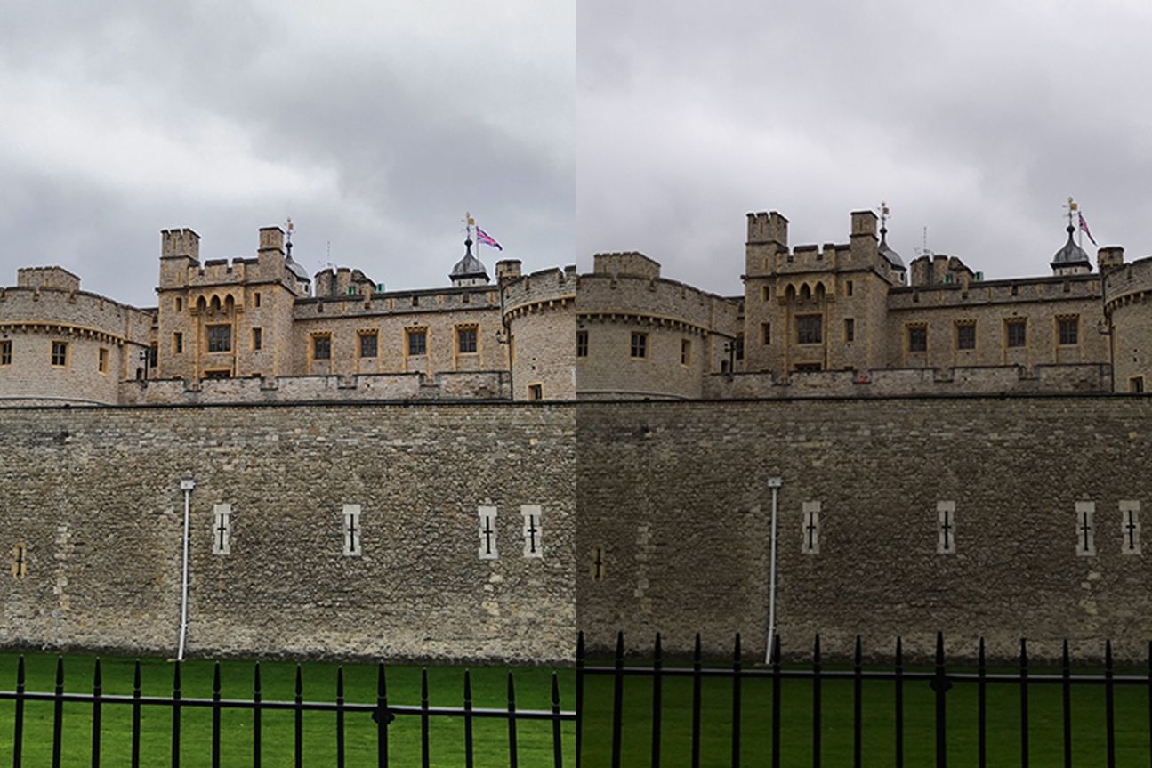 Tower of London: links mit, rechts ohne künstliche Intelligenz.