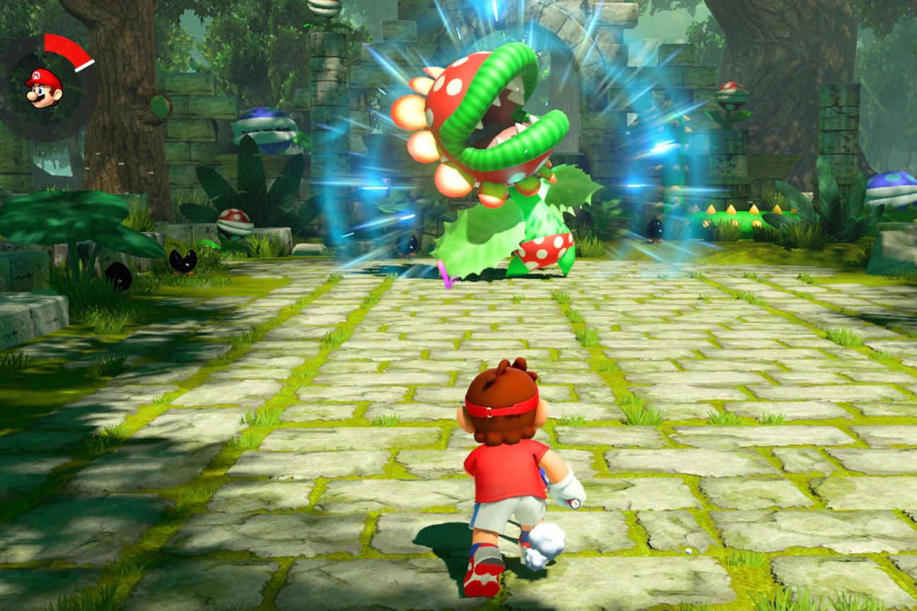 Den Piranha-Pflanzen-Boss einfach müde spielen und dann einen Spezialschlag auf seinen Bauch!