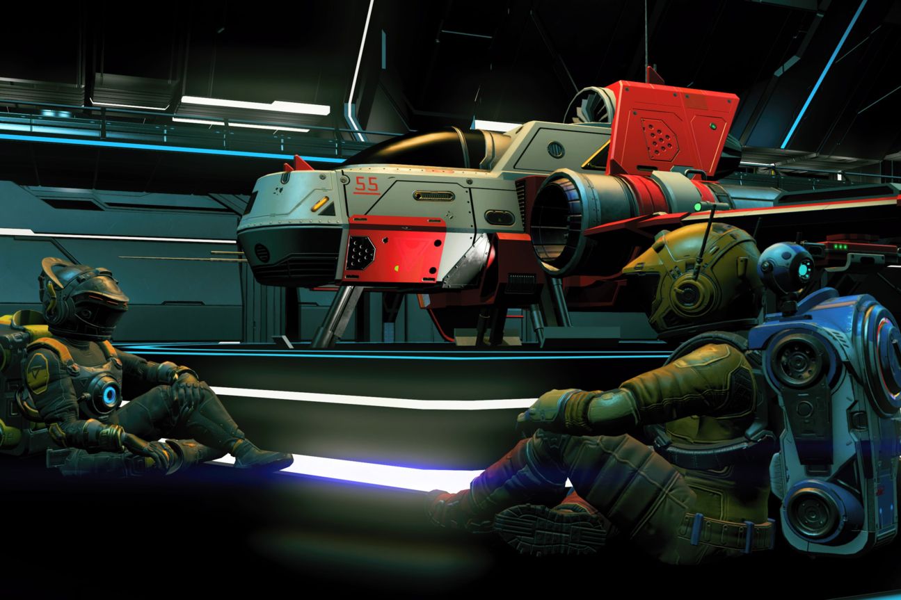 Die Raumstationen bietet Zeit zum Durchschnaufen: Hier droht euch keine Gefahr.