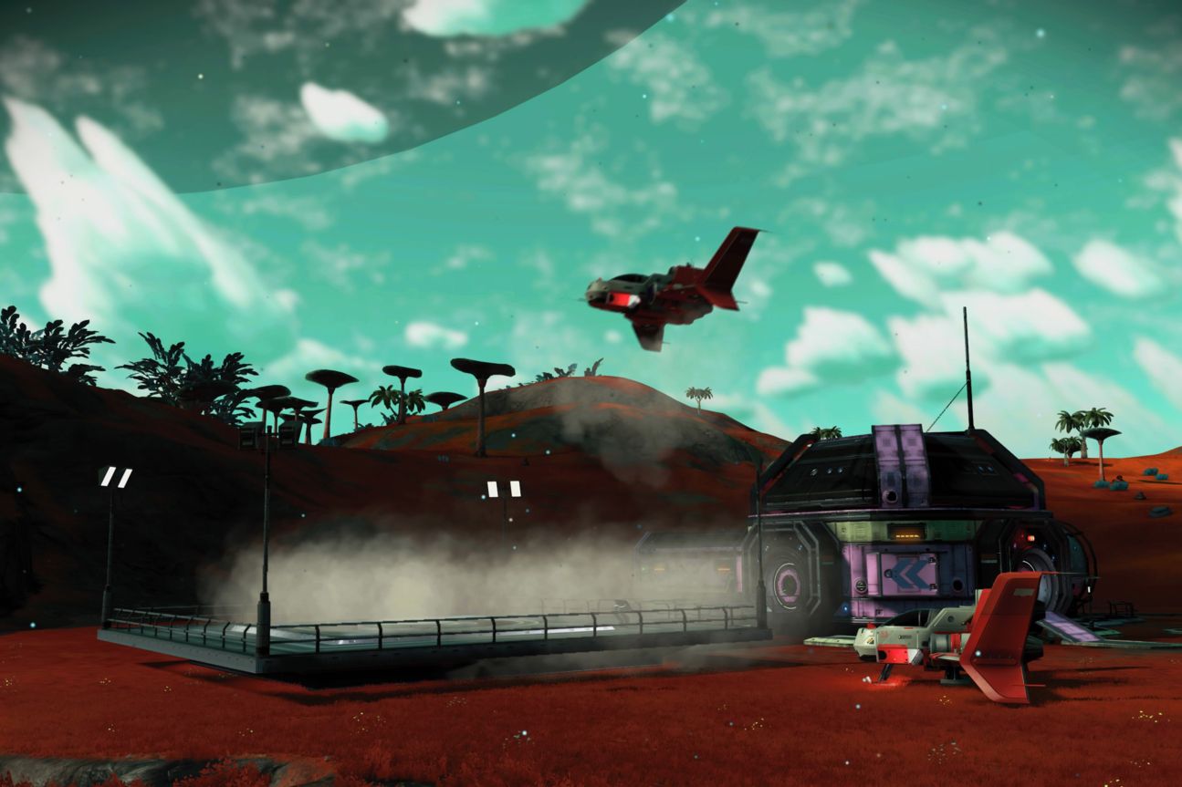 Ihr seid schoon gelandet, nur Sekunden später schwebt euer Mitspieler ein.