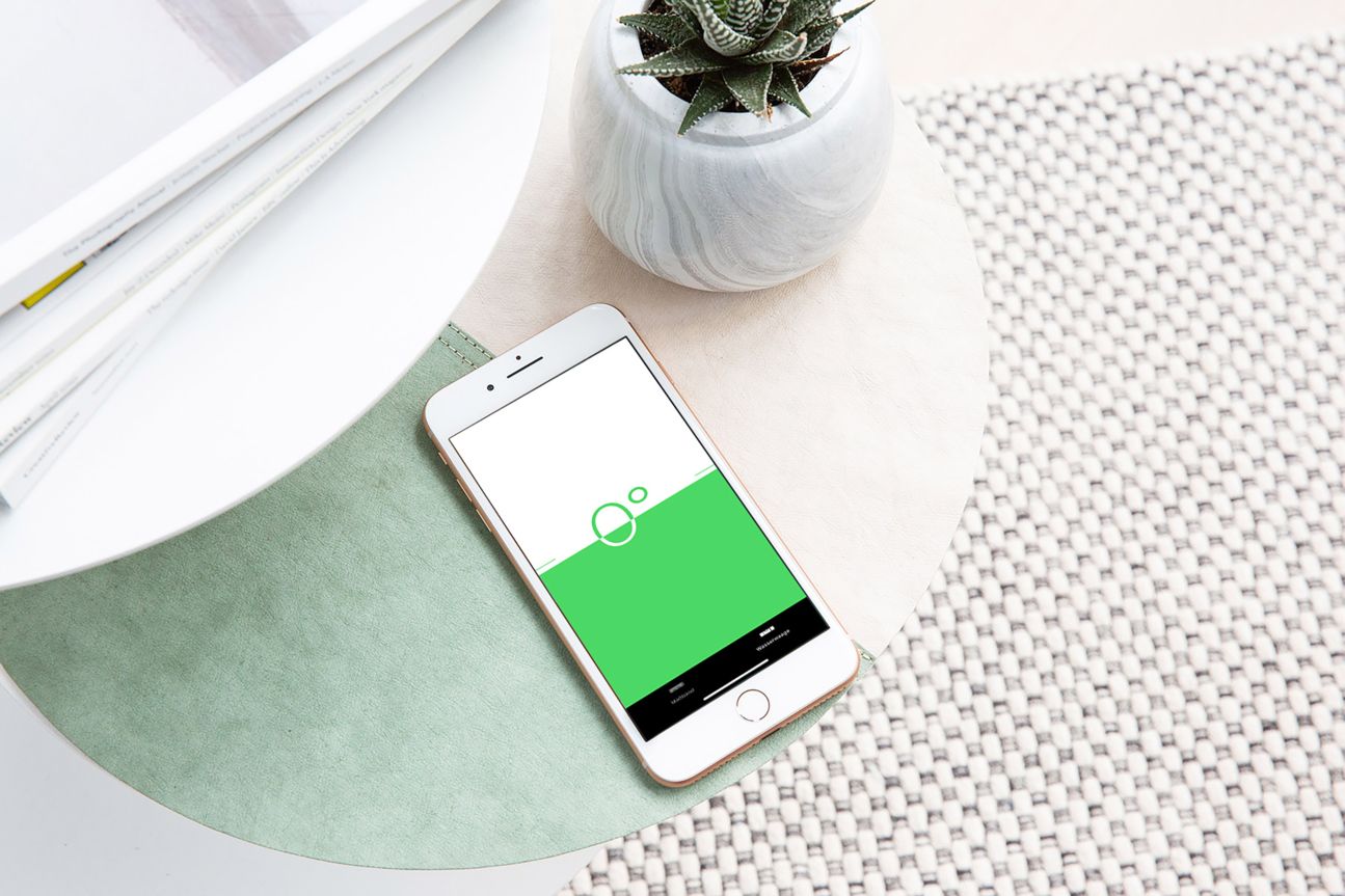 Alles im Lot mit der Wasserwaage der Maßband-App.