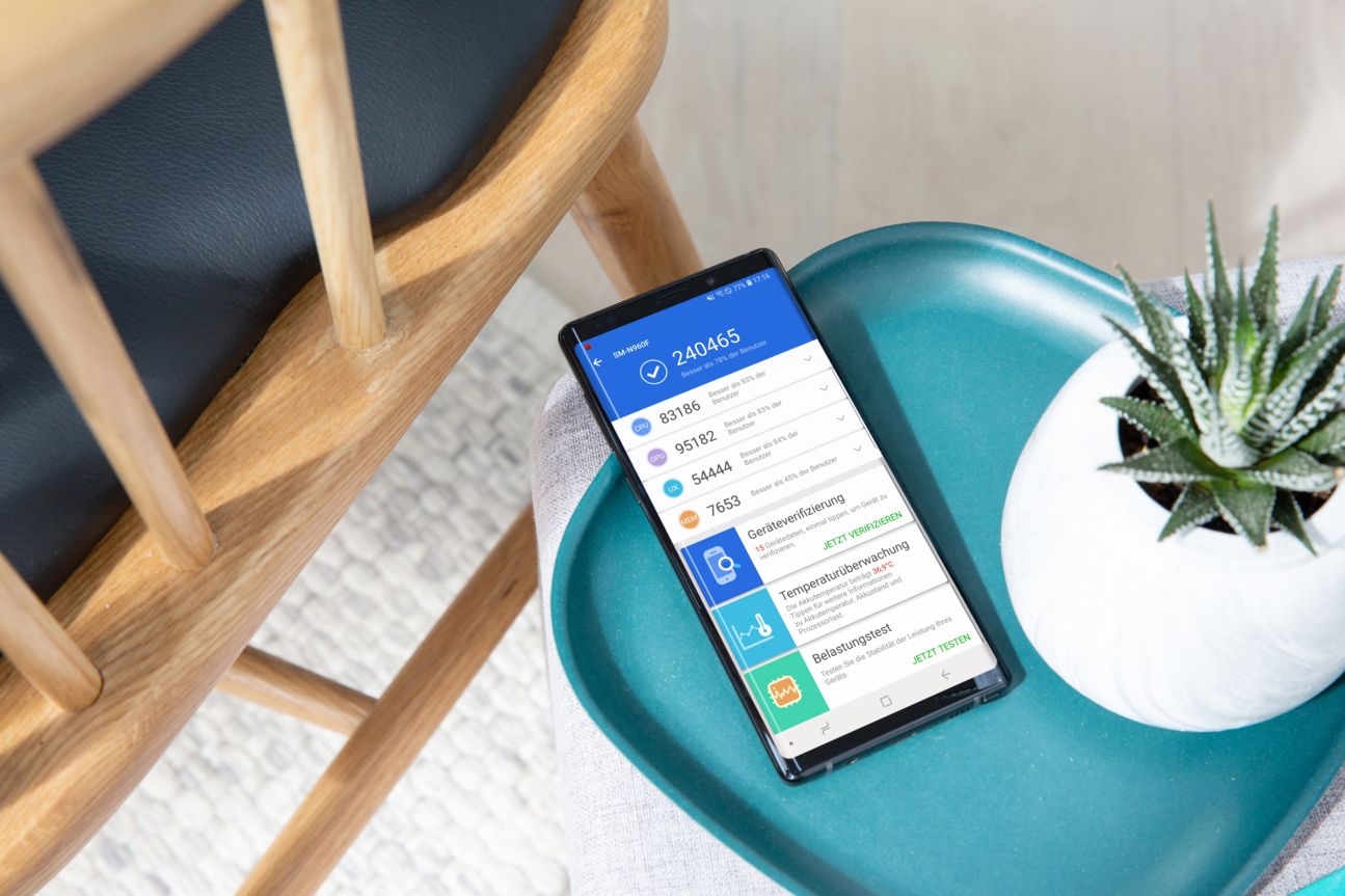 Antutu auf dem Samsung Galaxy Note 9.