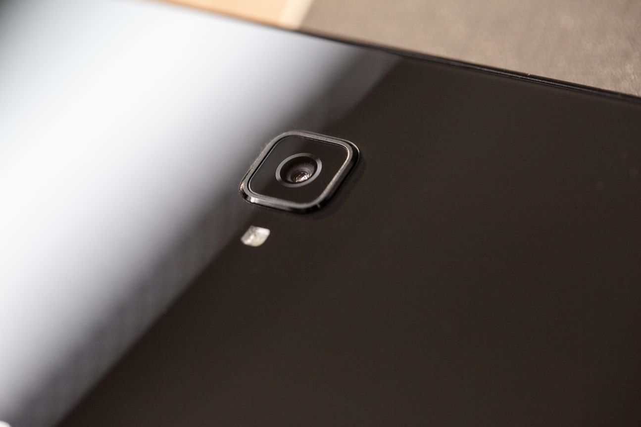 Samsung Galaxy Tab S4 Die Kamera des Galaxy Tab S4 in der Nahaufnahme.