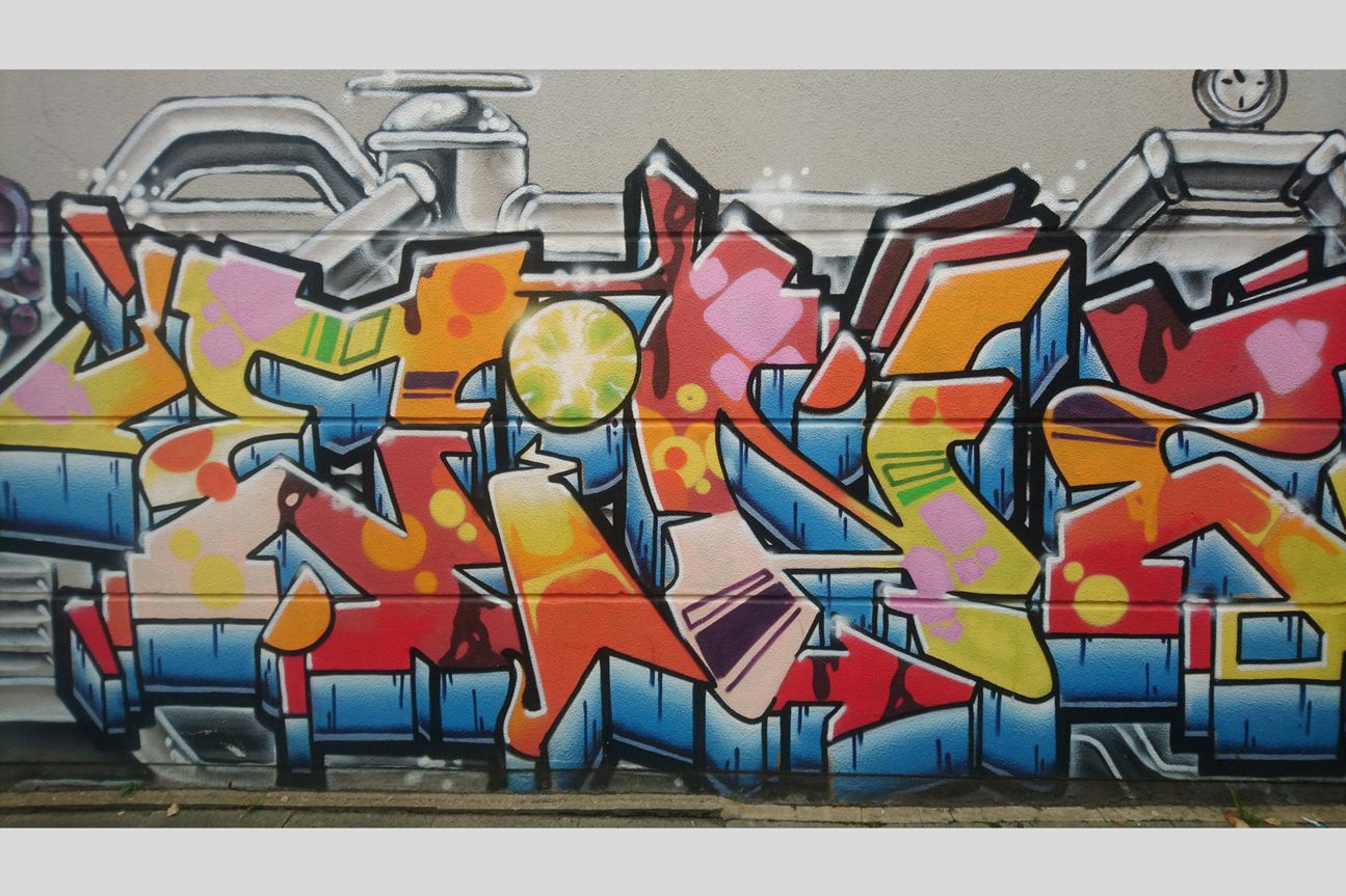 Sony Xperia XA2 Plus Kamerabild Sony Xperia XA2 Plus-Aufnahme Graffitto ohne HDR