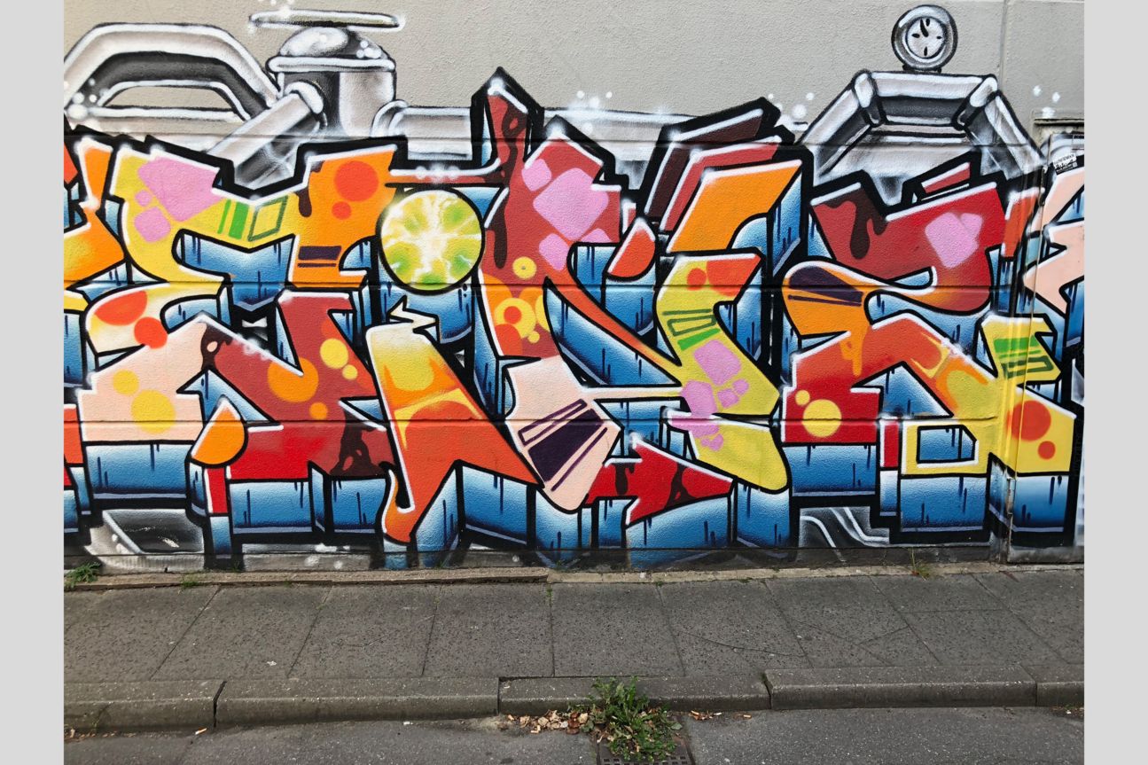 Kameravergleich, iPhone Xs, iPhone X, Galaxy S9 Plus, Pixel 2 Grafitti